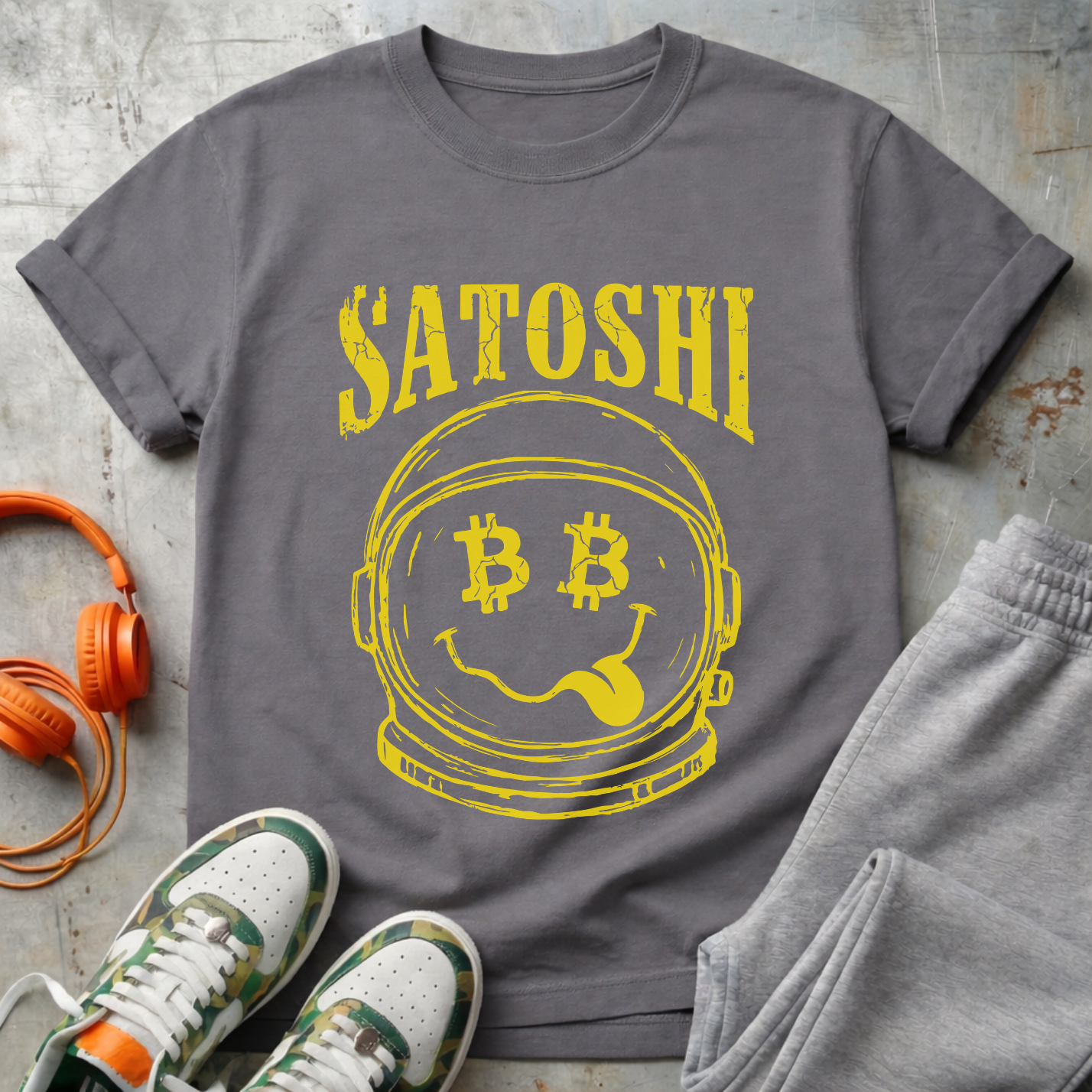 Satoshi Space Helmet Tee