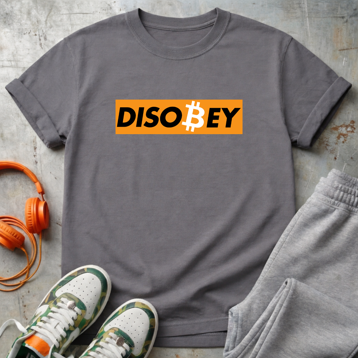 Disobey Bitcoin Comfort Colors Tee Shirt