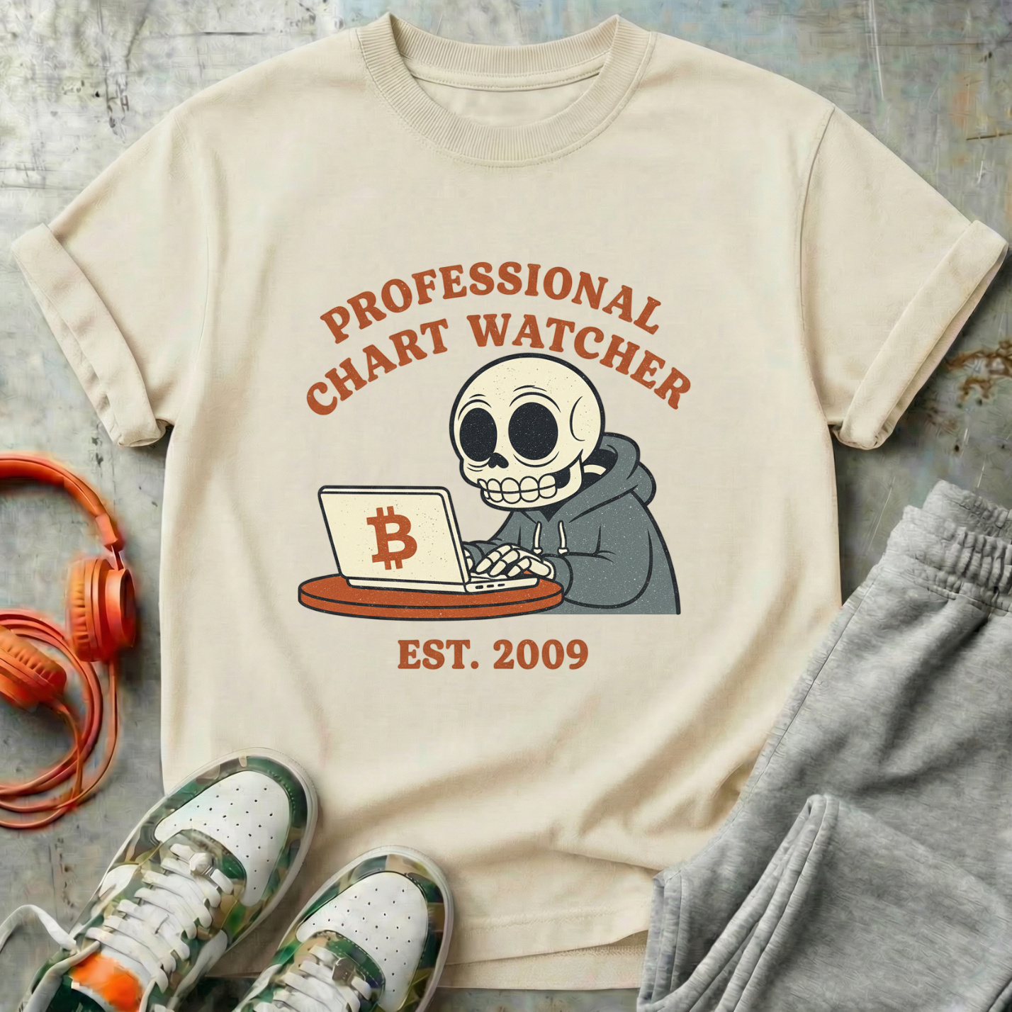 Professional Chart Watcher Bitcoin Tee
