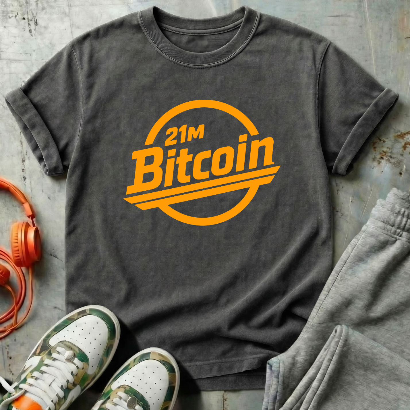 21M Bitcoin Retro Badge Tee