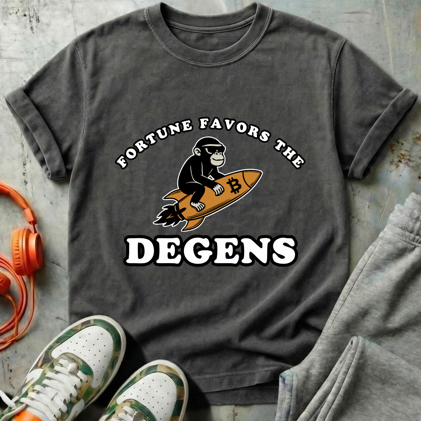 Fortune Favors the Degens Bitcoin Tee