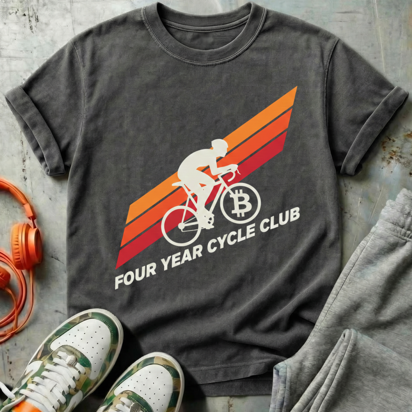 Four Year Cycle Club Retro Stripes Tee