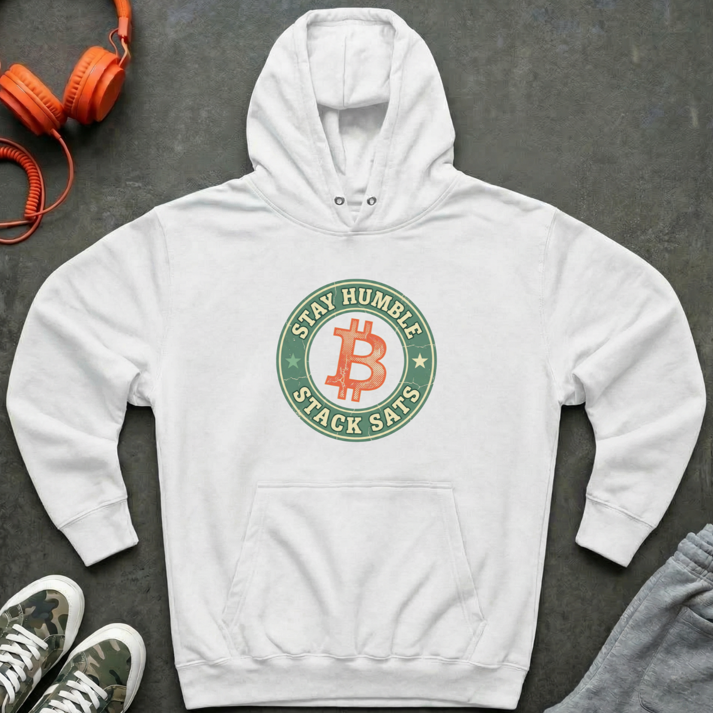 Stay Humble Stack Sats Hoodie