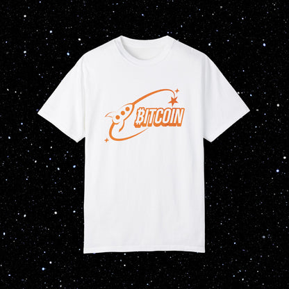 Bitcoin Space Comfort Colors Tee Shirt