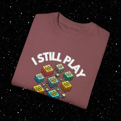I Still Play With Blocks Bitcoin Tee Shirt