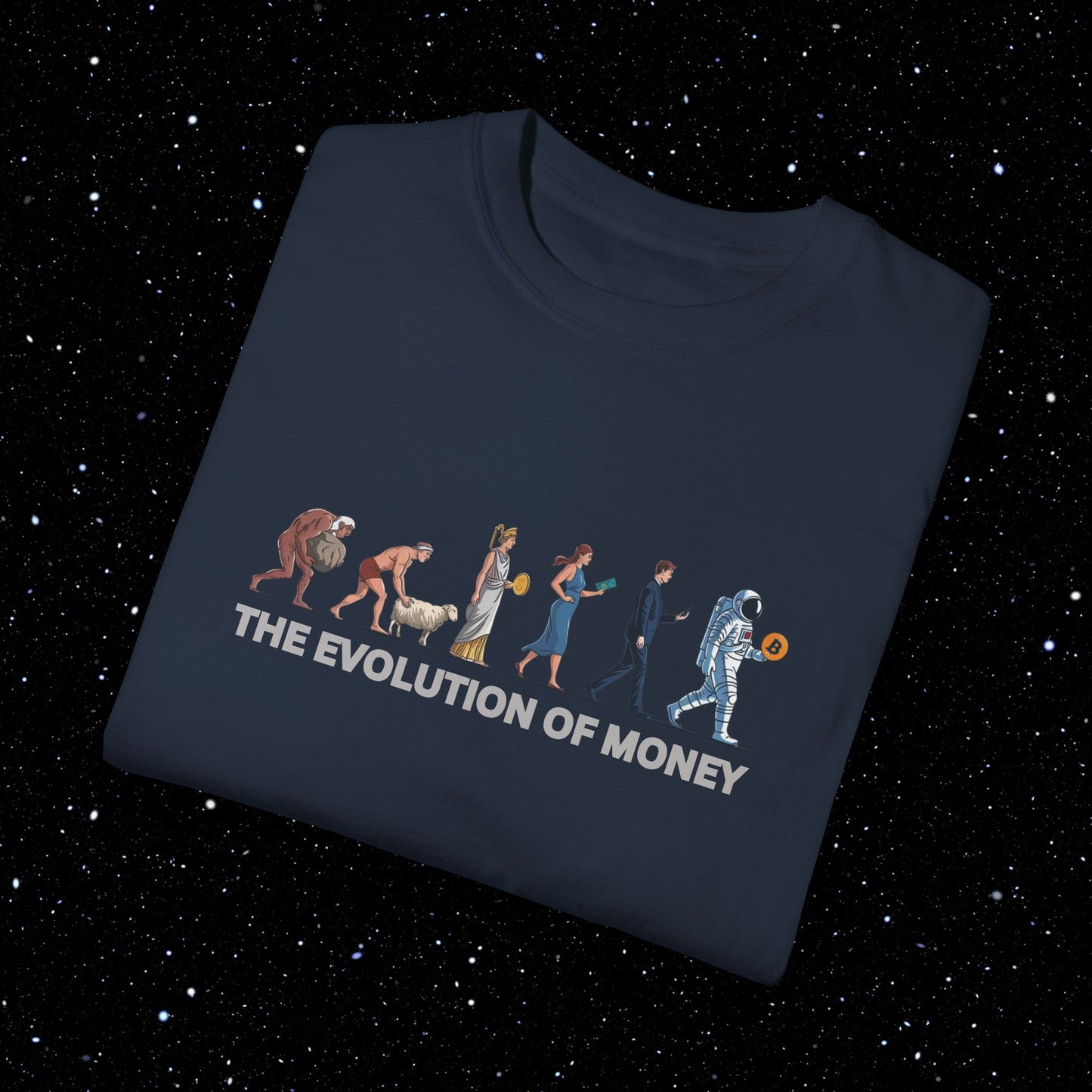 Evolution of Money - Bitcoin Comfort Colors Tee