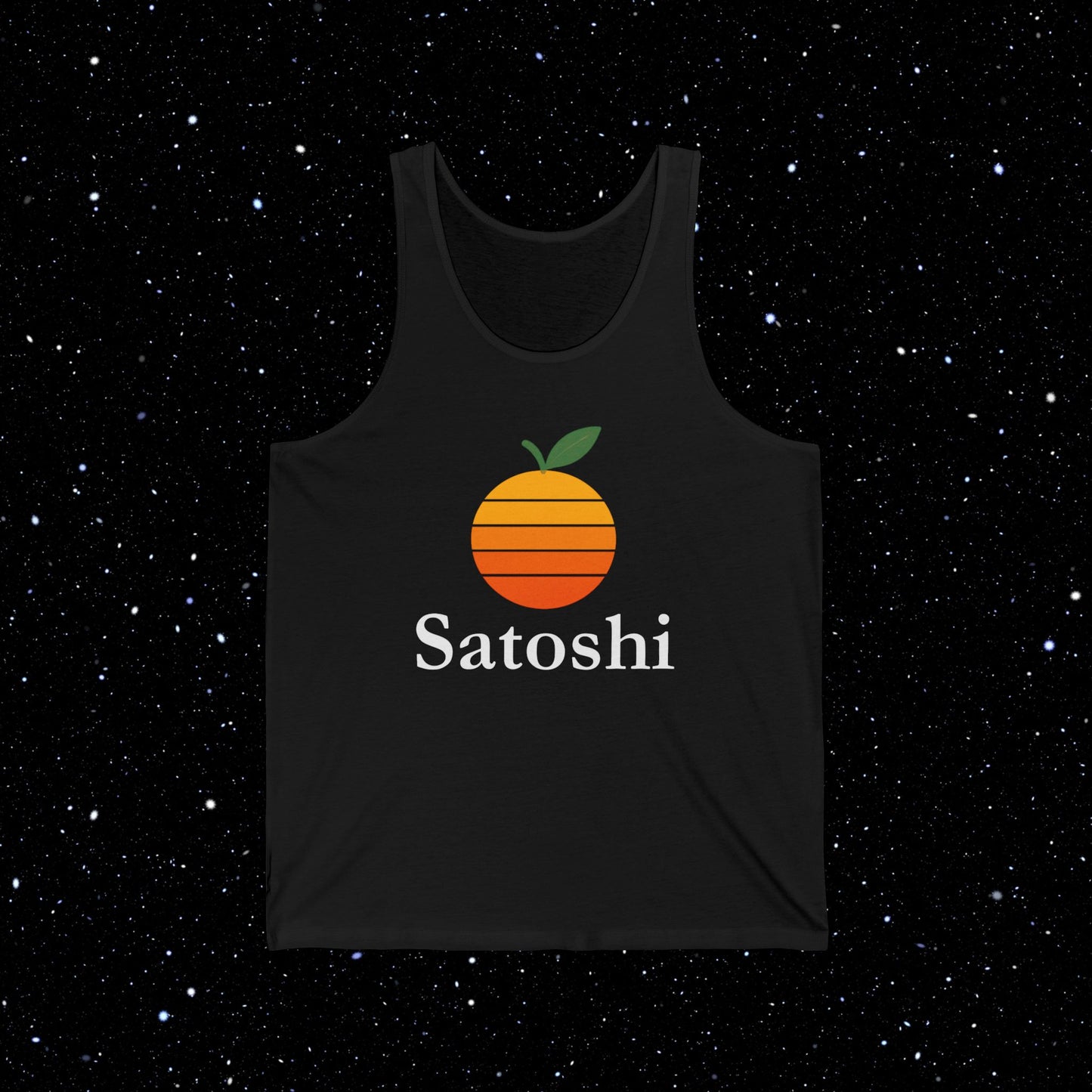 Vintage Satoshi Bitcoin Orange Tank
