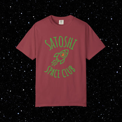 Satoshi Space Club Rocket Line Art Tee