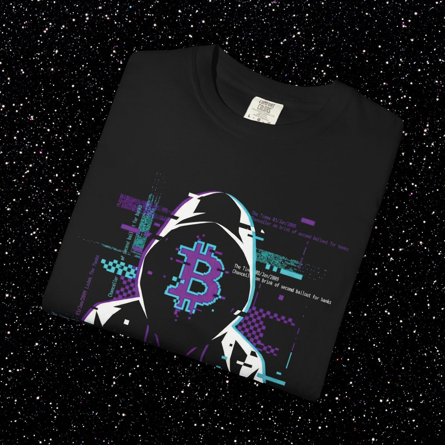 Satoshi Hoodie Glitch Tee