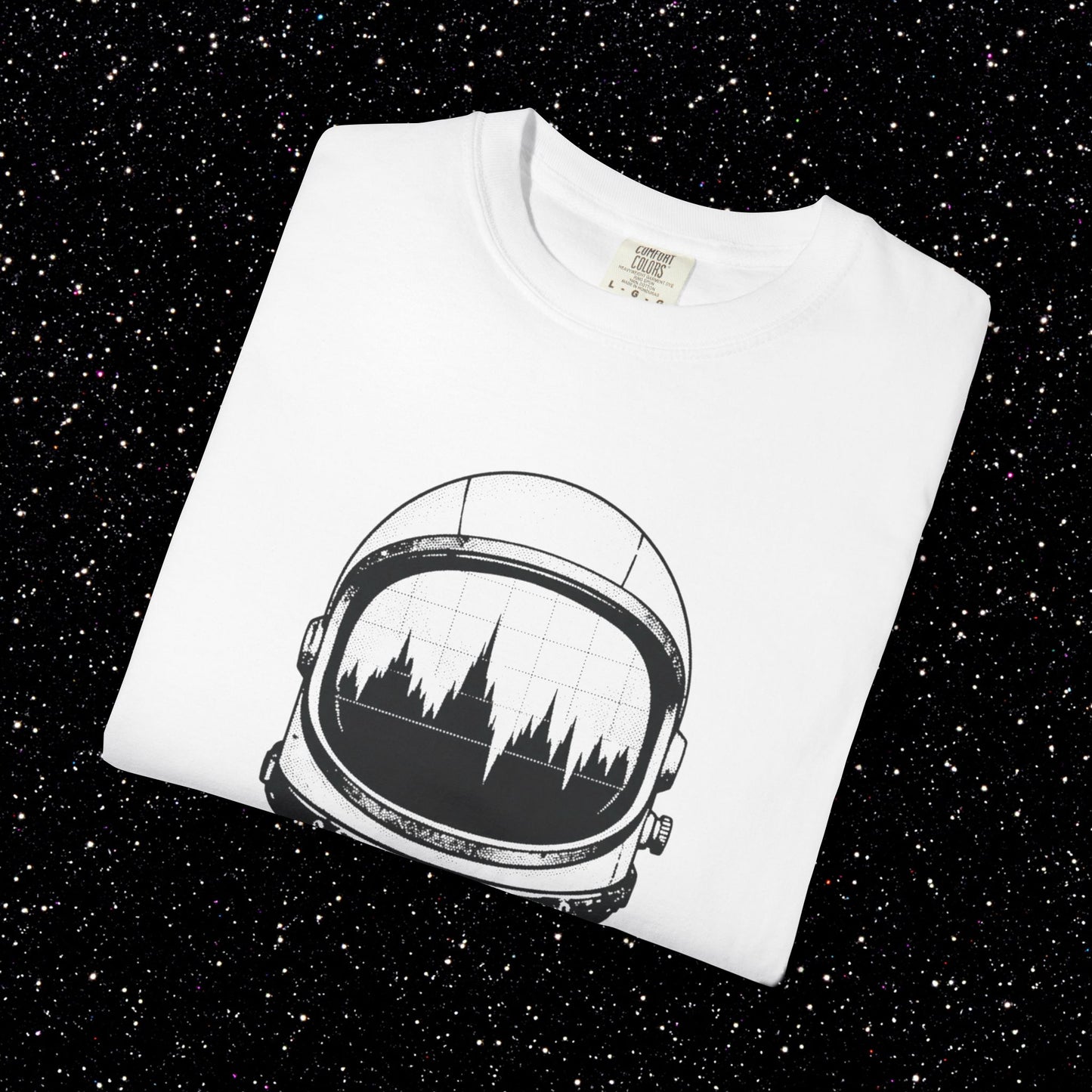 Satoshi Astronaut T-Shirt | Bitcoin Space Helmet Graphic Tee