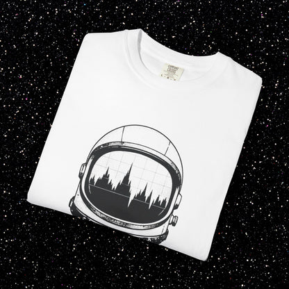Satoshi Astronaut T-Shirt | Bitcoin Space Helmet Graphic Tee