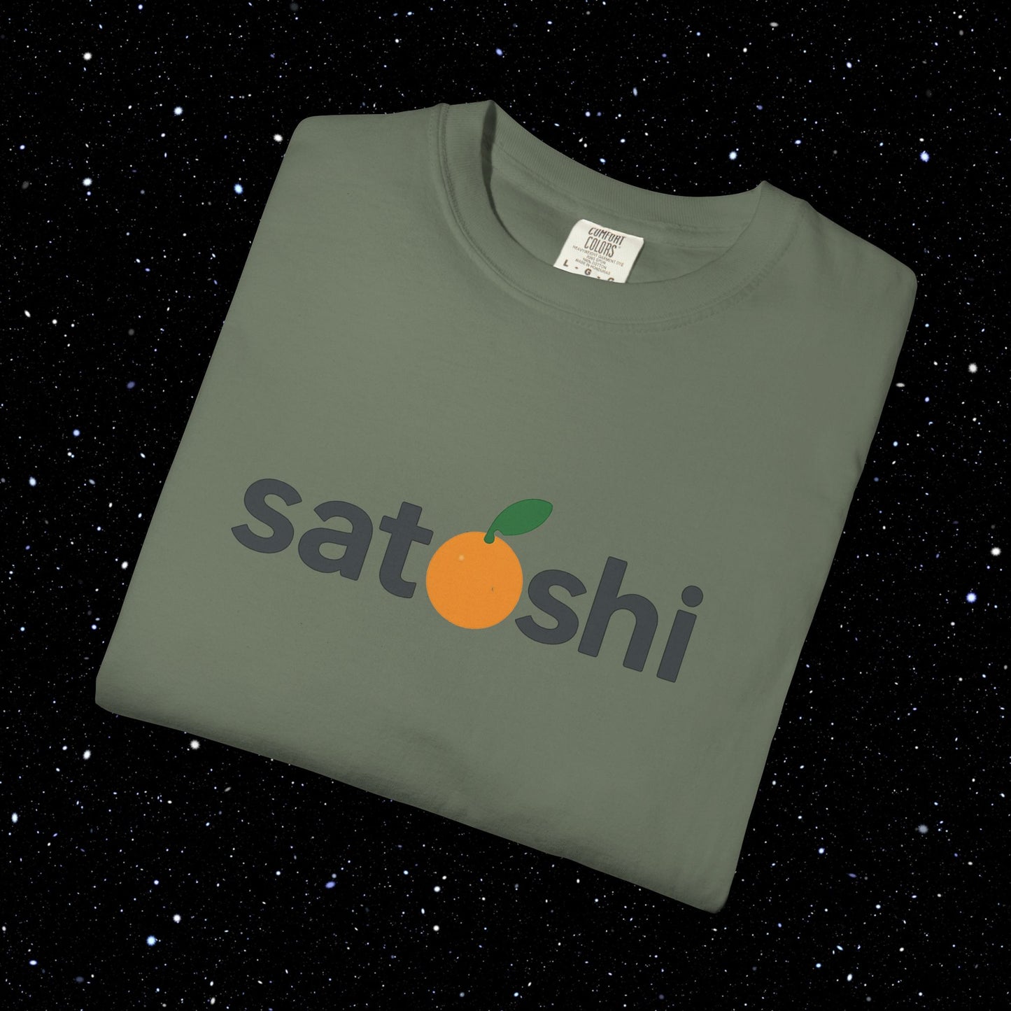 Satoshi Orange Logo Tee Shirt
