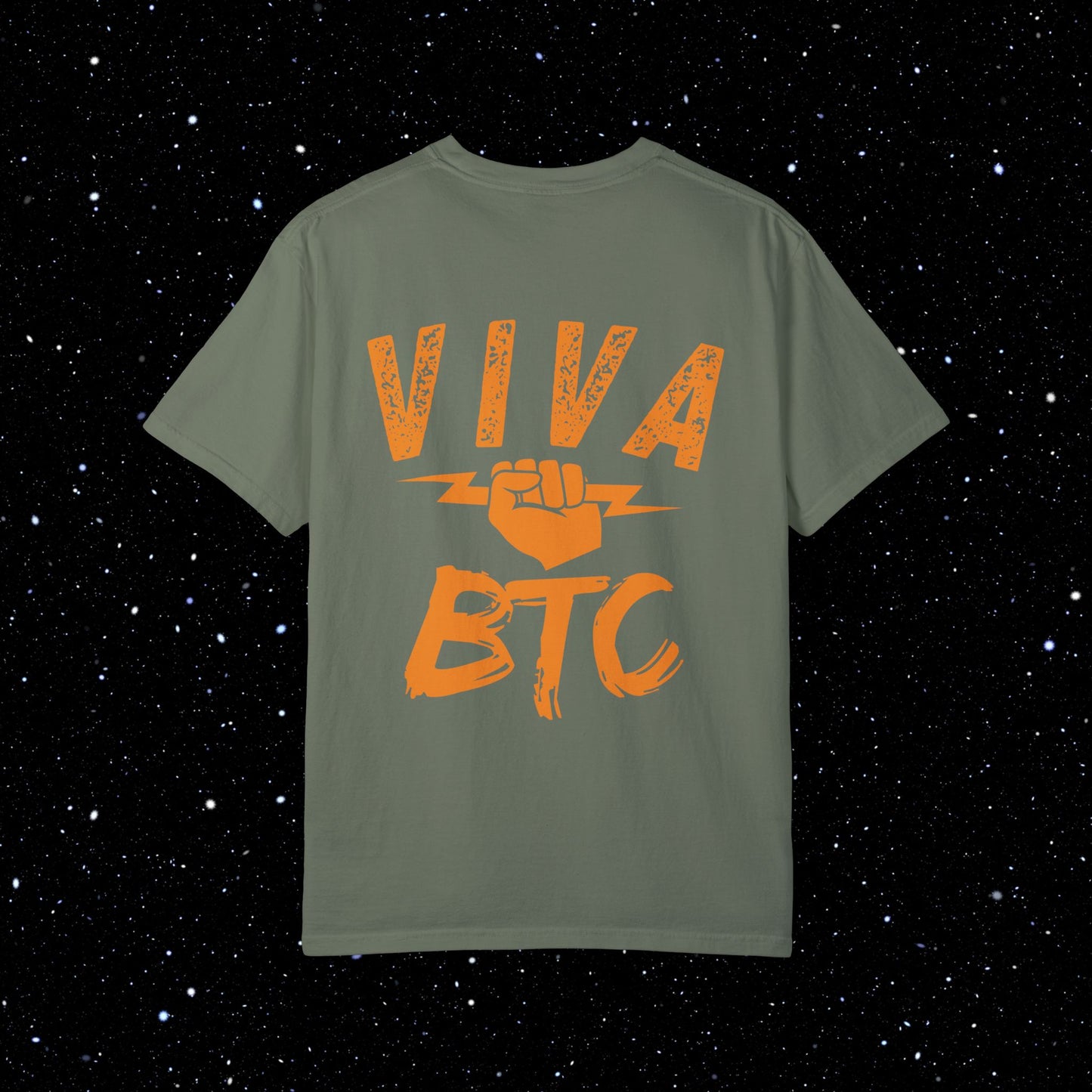 VIVA BTC Lightning Rod - Comfort Colors Bitcoin Shirt