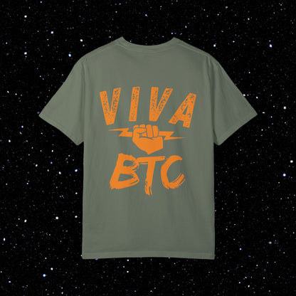 VIVA BTC Lightning Rod - Comfort Colors Bitcoin Shirt