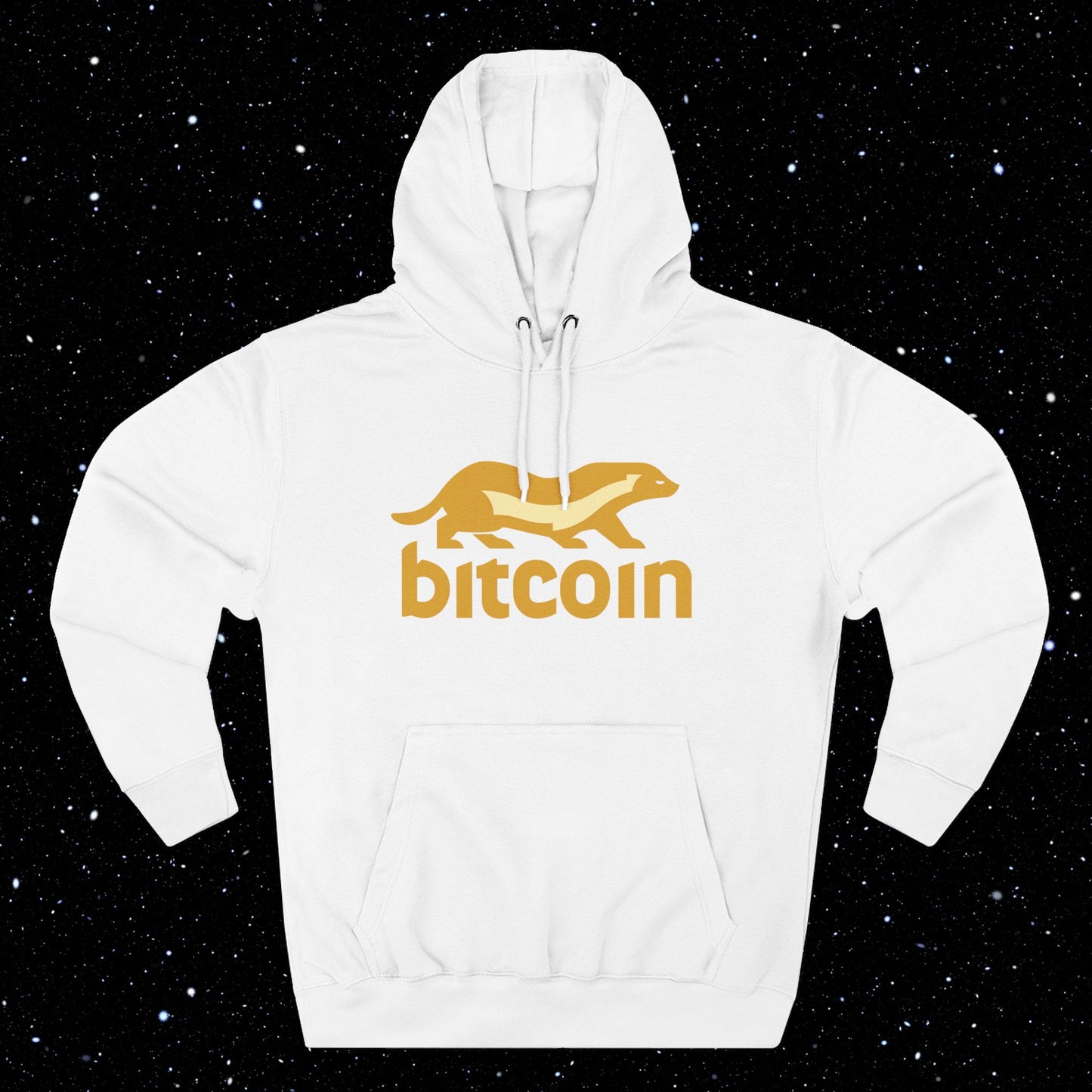 Bitcoin Honey Badger Fleece Hoodie