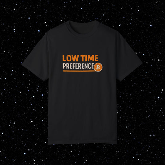 Low Time Preference Bitcoin Tee Shirt