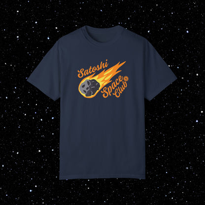 Satoshi Space Club - Cosmic Airdrop - Comfort Colors Bitcoin Tee Shirt