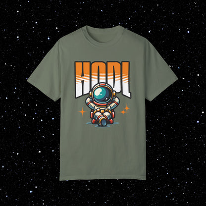 HODL Astronaut Bitcoin Comfort Colors Tee Shirt