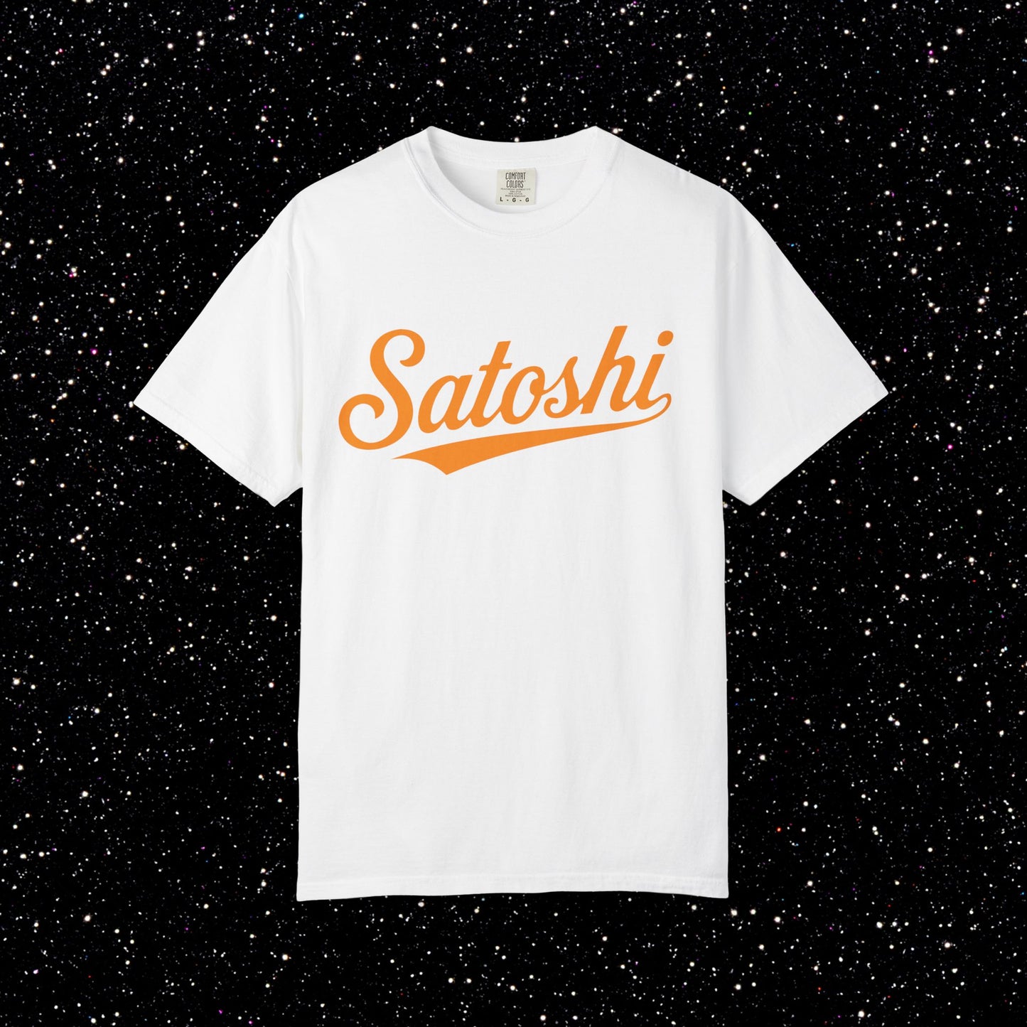 Satoshi Baseball Script Tee