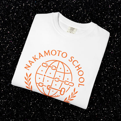 Nakamoto School of Economics Blockchain Bitcoin Tee