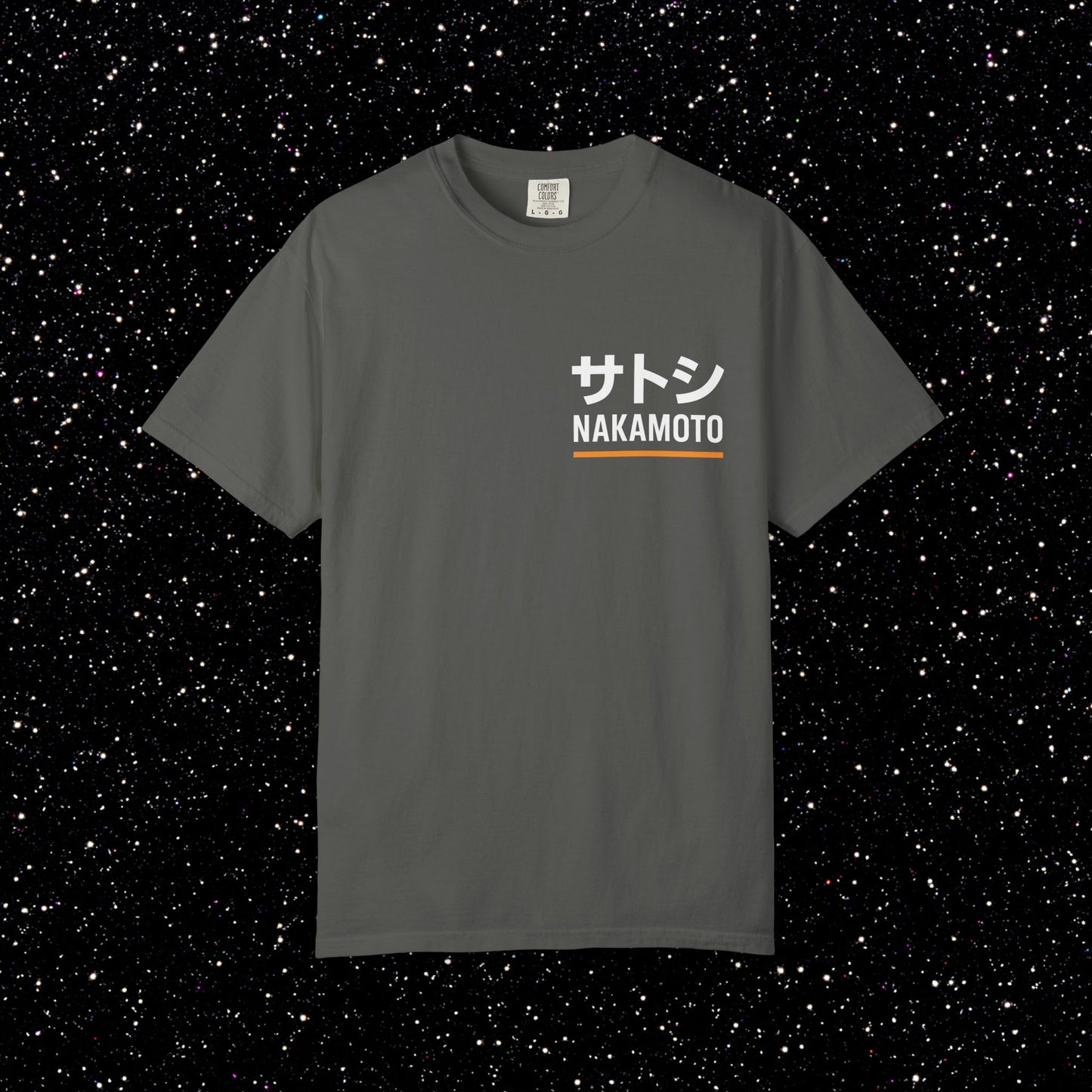 Satoshi Nakamoto — Katakana Backprint Tee