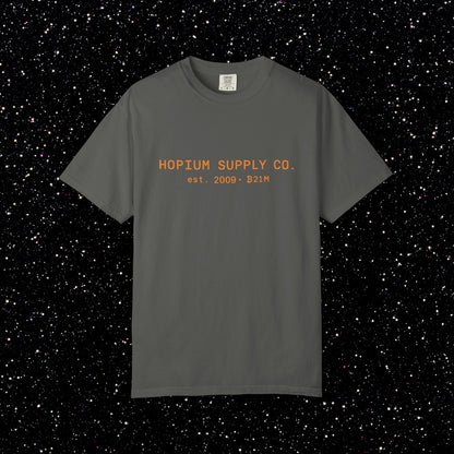 Hopium Supply Co. – 2009 Minimal Bitcoin Tee