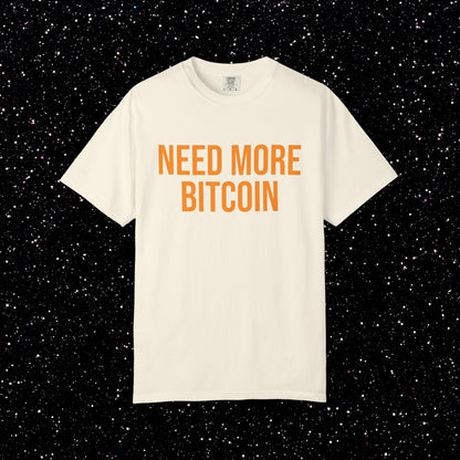 Need More Bitcoin Shirt | Minimal Bitcoin Tee
