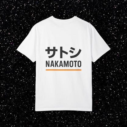 Satoshi Nakamoto — Katakana Backprint Tee