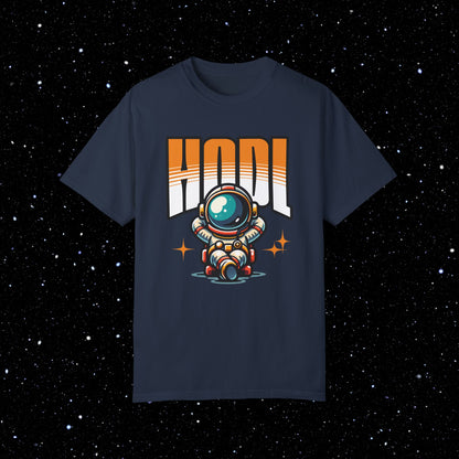 HODL Astronaut Bitcoin Comfort Colors Tee Shirt