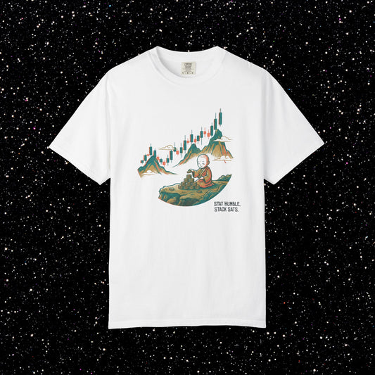 Stay Humble Stack Sats Ukiyo-e Tee