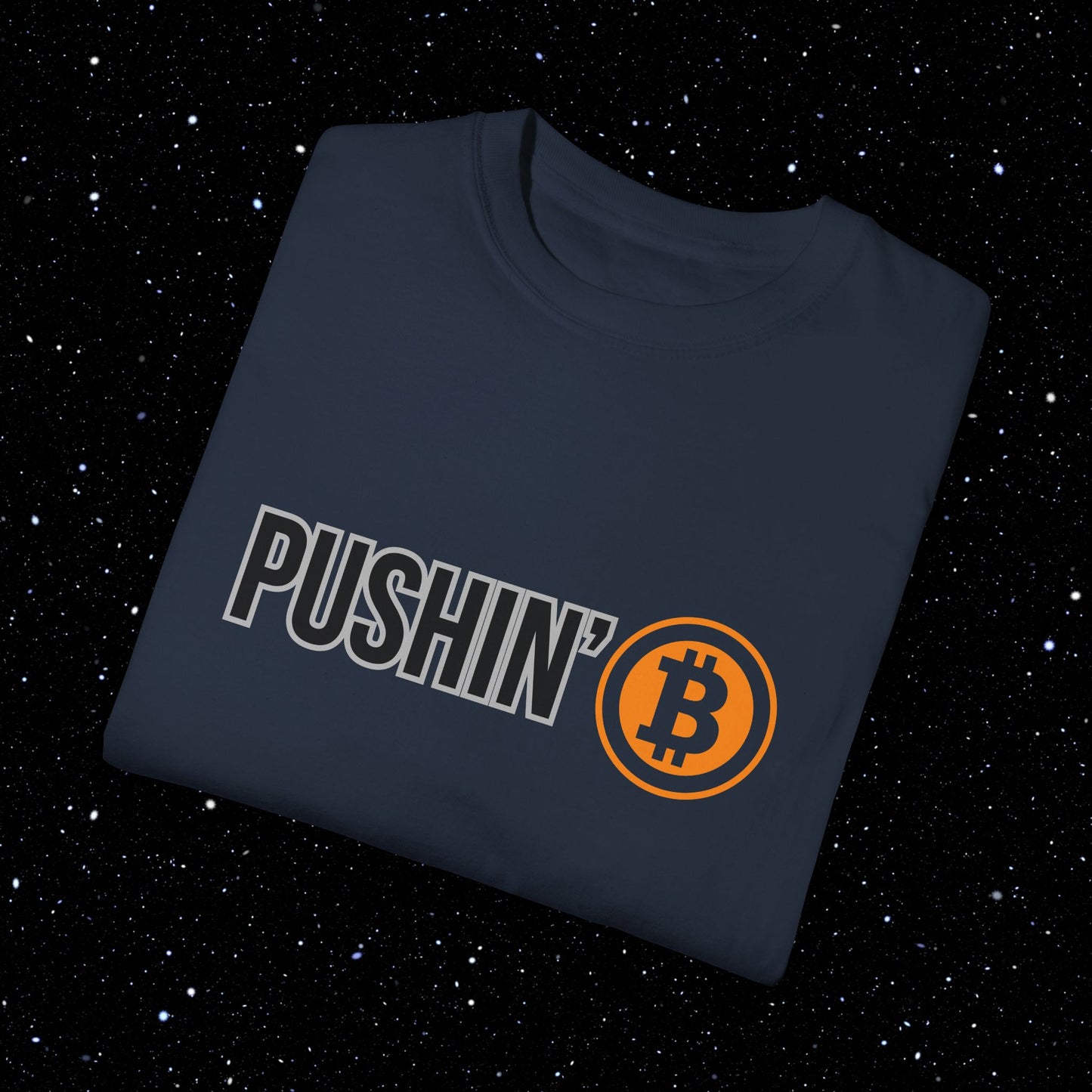 Pushin’ ₿ - Comfort Colors Logo Tee Shirt