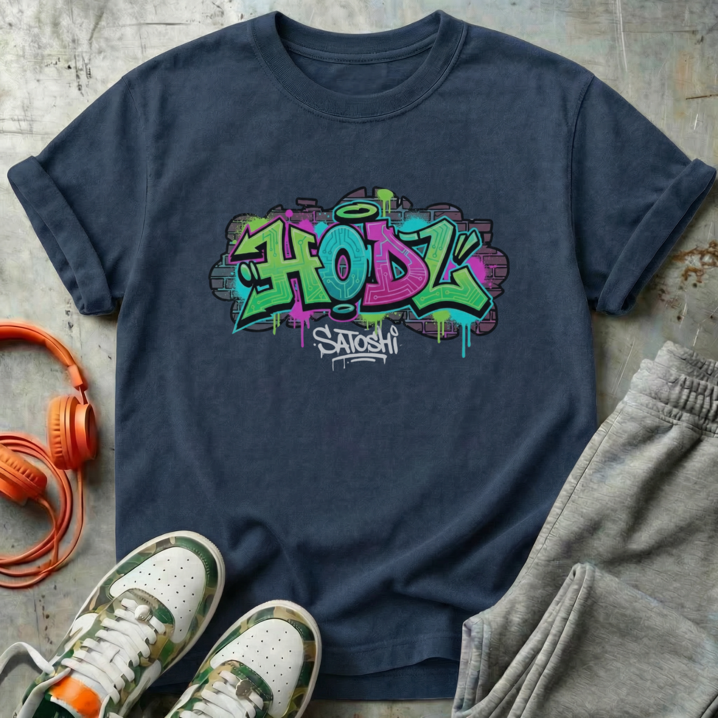 HODL Satoshi Graffiti Tee