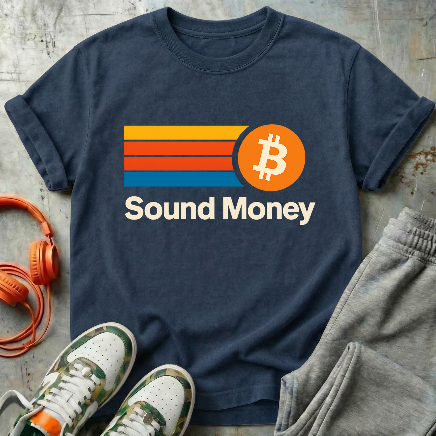 Sound Money – Retro ₿ Tee