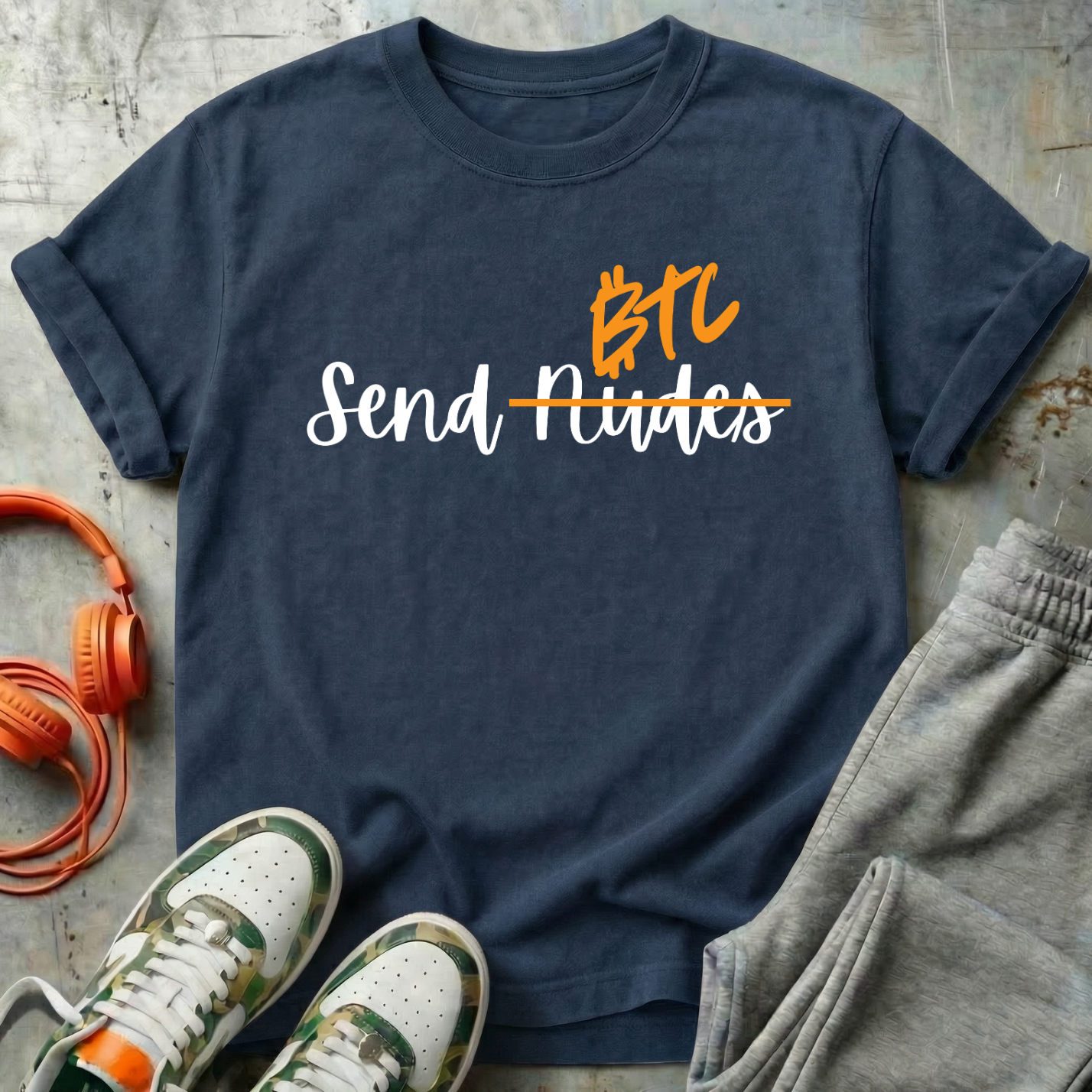 Send BTC - Bitcoin Comfort Colors Tee Shirt