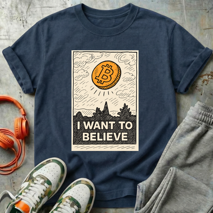 I Want To Believe Bitcoin Tee