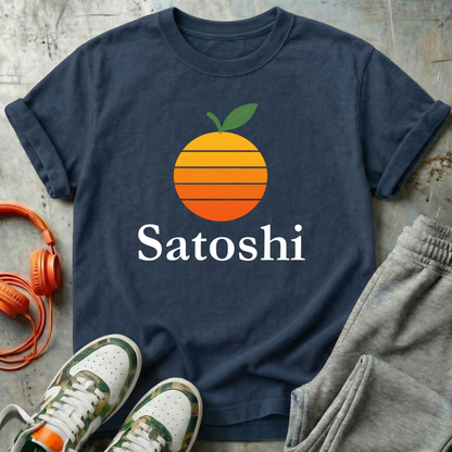 Satoshi Orange - Bitcoin Comfort Colors Tee Shirt