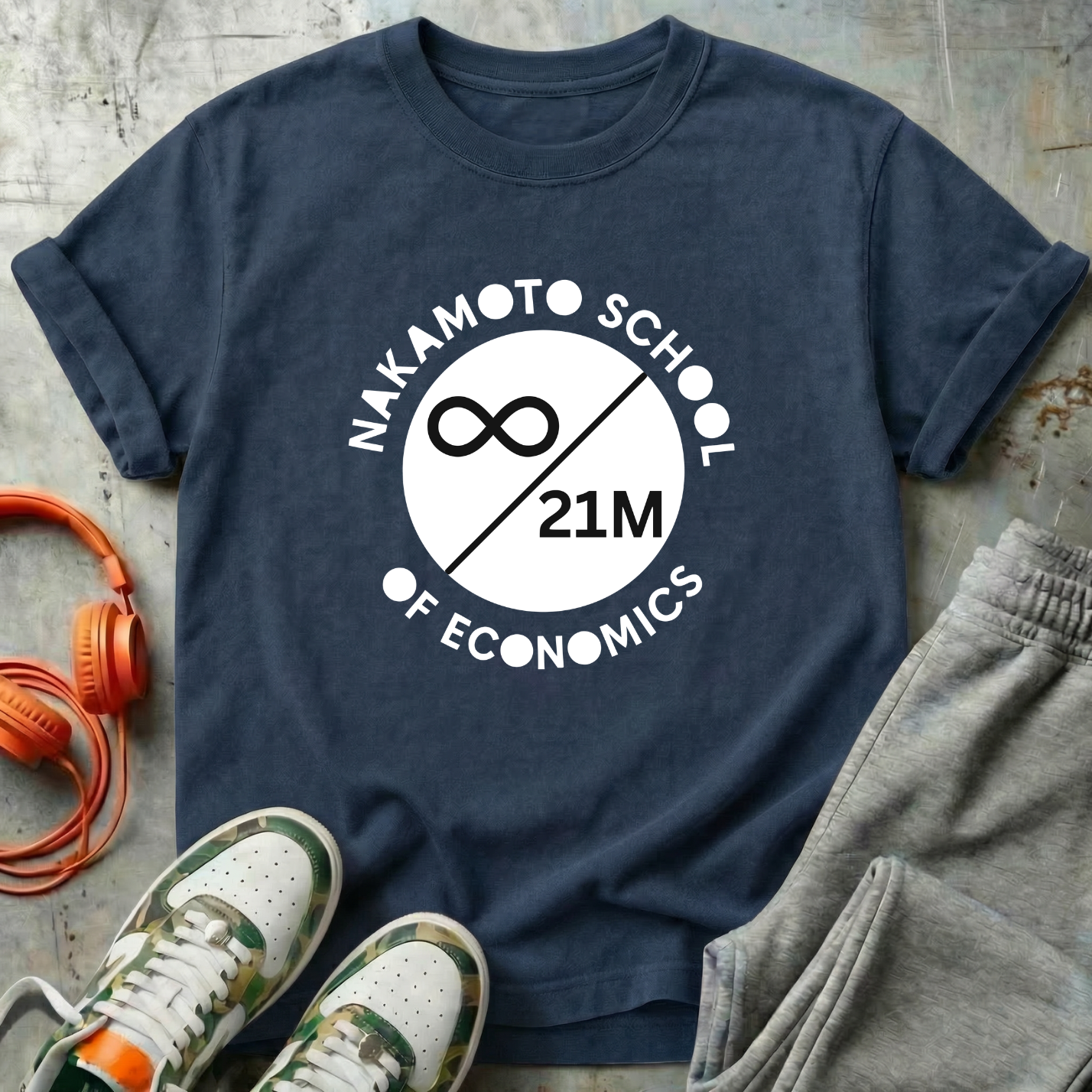 Nakamoto School of Economics ∞ / 21M Bitcoin Tee