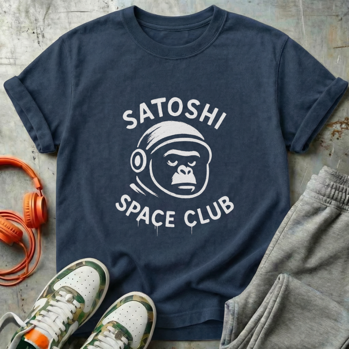 Satoshi Space Club - Primate Explorer Comfort Colors Tee Shirt