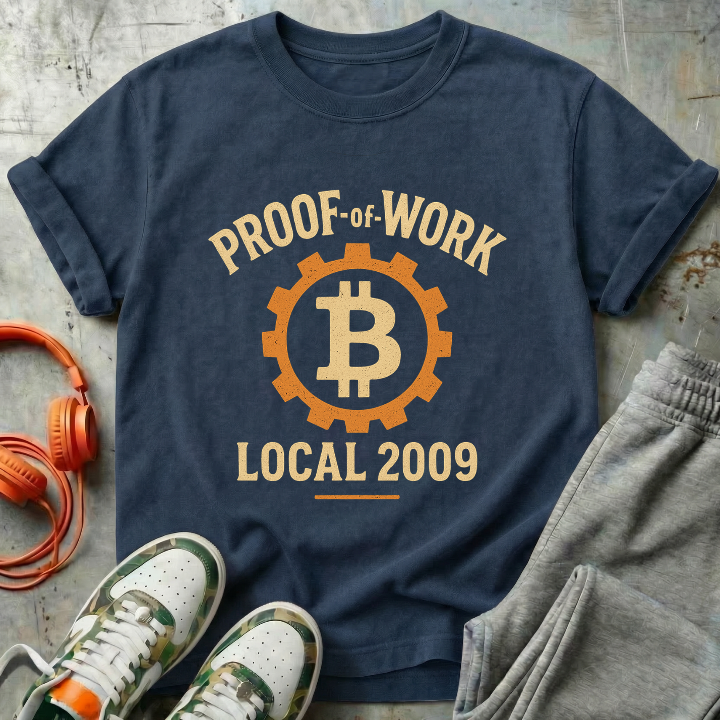 Proof of Work Local 2009 Bitcoin Tee
