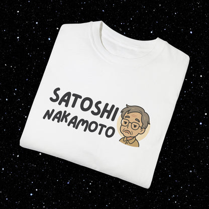 Satoshi Nakamoto Cartoon Comfort Colors Tee