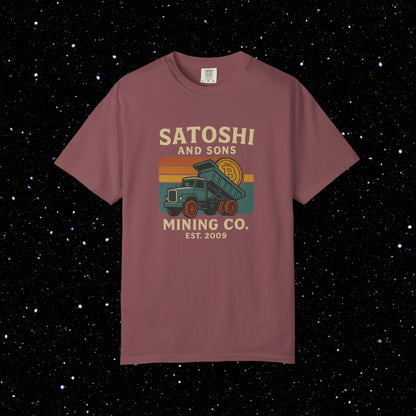 Satoshi and Sons - Bitcoin Comfort Colors Tee Shirt