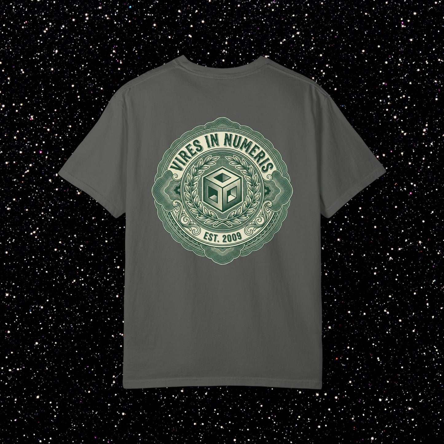 Sound Money Crest T-Shirt – Vires in Numeris Back Print | Bitcoin Opsec Tee