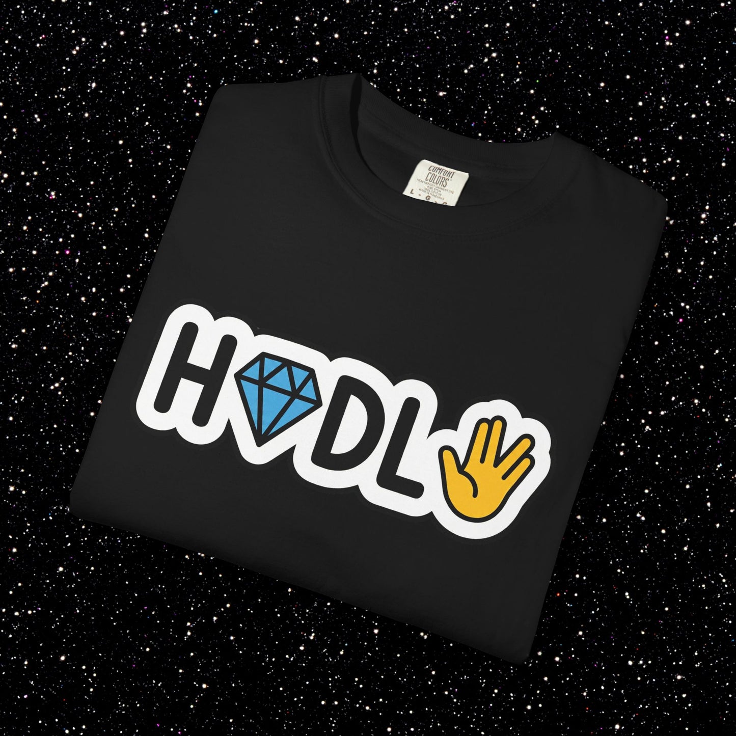 Live Long and HODL Bitcoin Emoji Tee