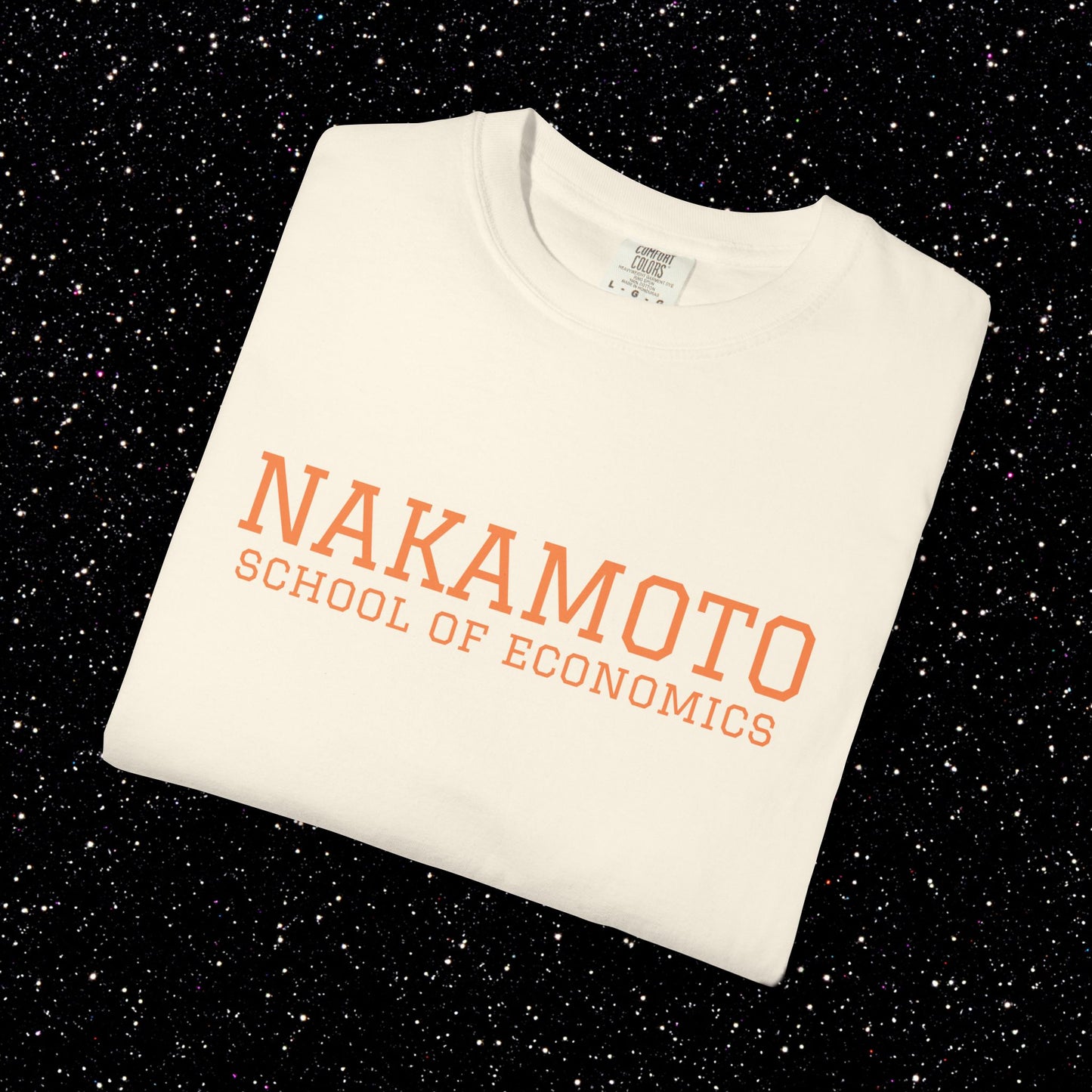 Nakamoto School of Economics Bitcoin College Tee