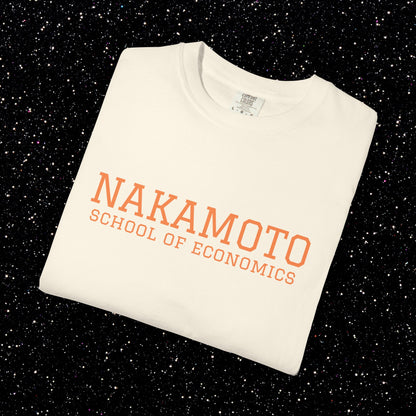 Nakamoto School of Economics Bitcoin College Tee
