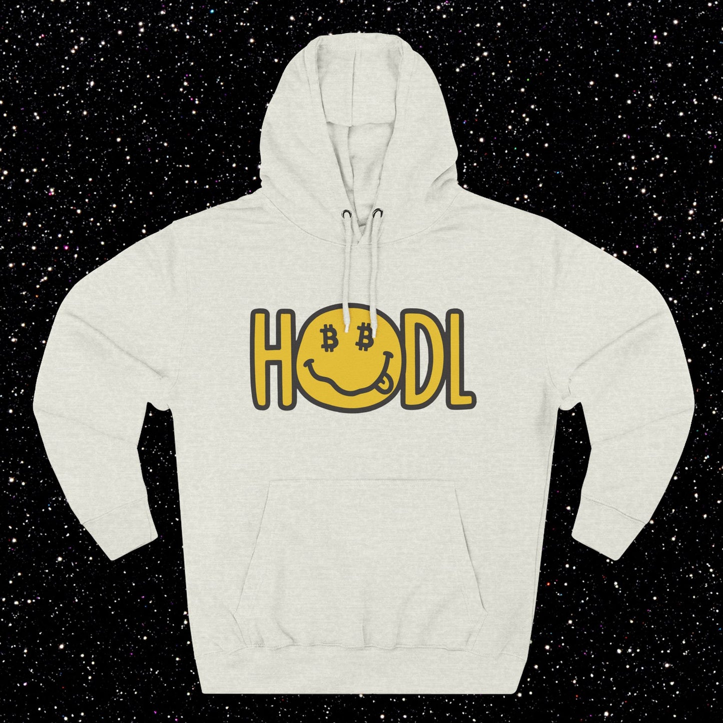 HODL Smiley Fleece Hoodie