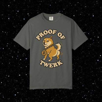 Proof of Twerk Circle Logo Bitcoin Tee
