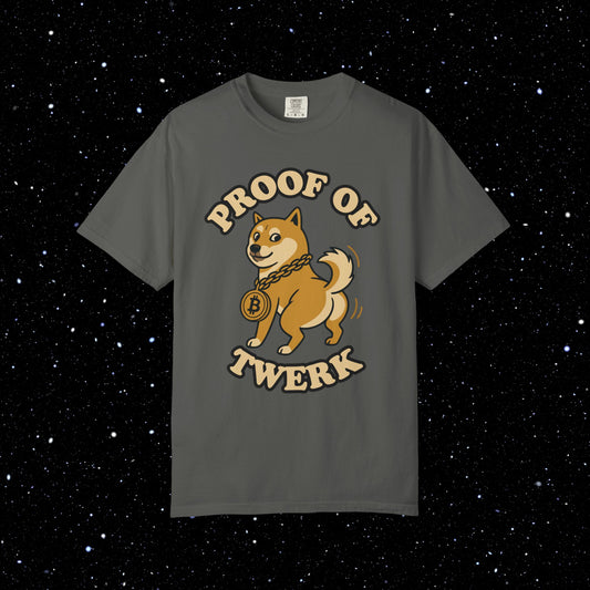 Proof of Twerk Circle Logo Bitcoin Tee