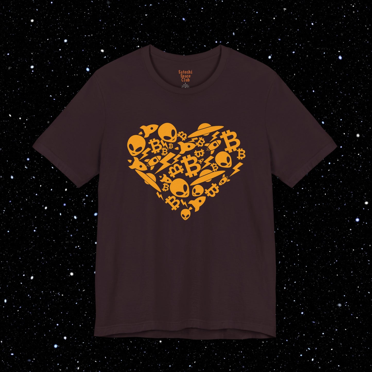 Bitcoin Alien Heart T-Shirt