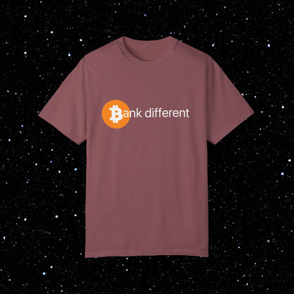 Bank Different Bitcoin Comfort Colors Tee Shirt